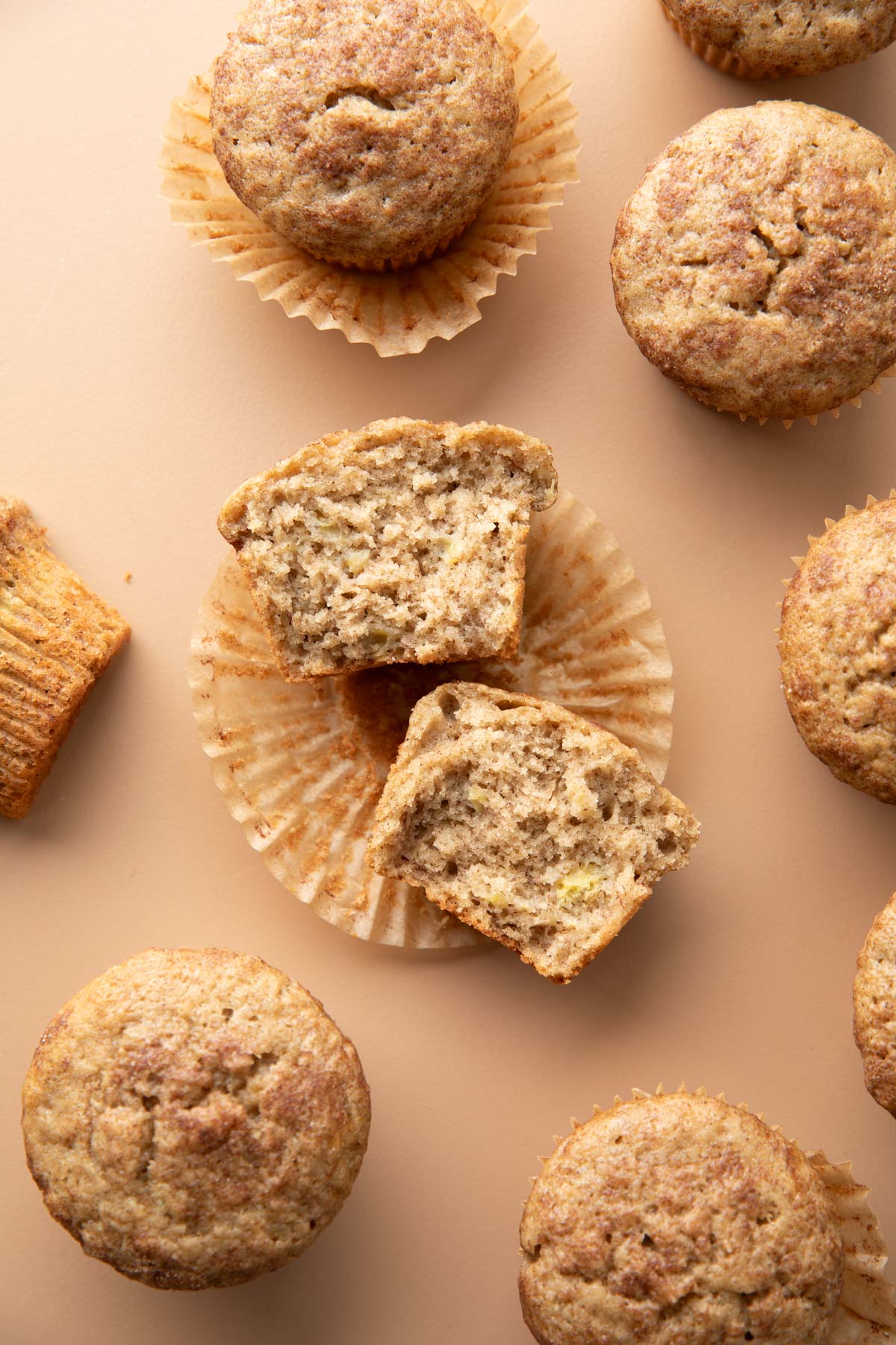 Banana Applesauce Muffins